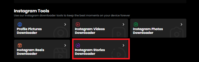 how to download instagram story using instadp