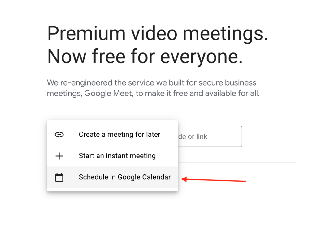 How to Create a Meeting Schedule on Google Meet