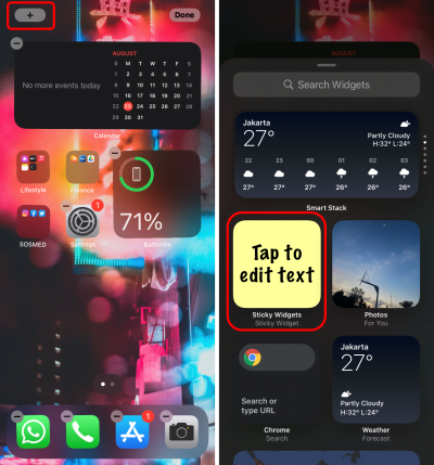 How to Add Sticky Notes to iPhone Home Screen