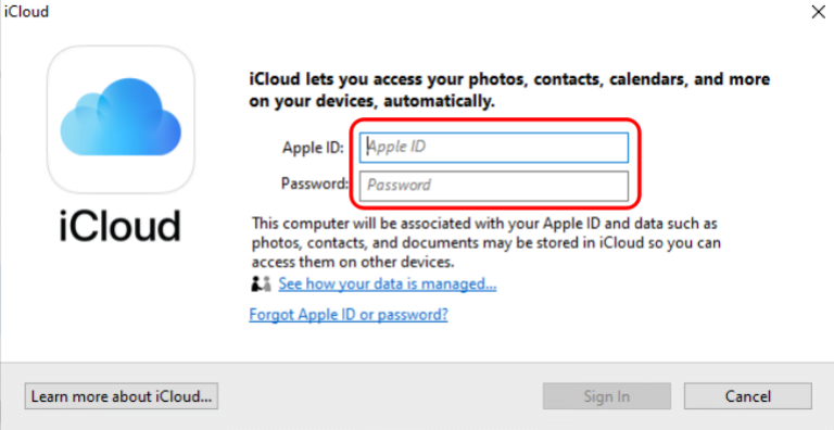 How to Install and Use iCloud on Windows 10