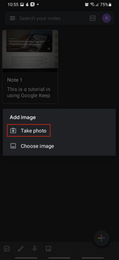 How to Extract a Text From an Image Using Google Keep