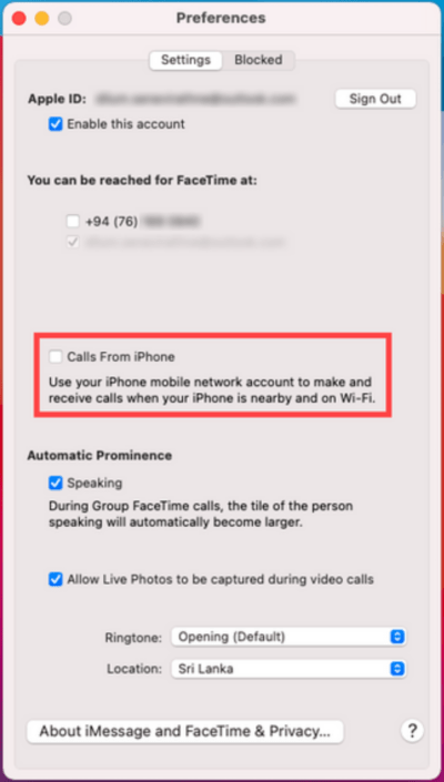 How to Disconnect Incoming iPhone Calls on a Mac or MacBook