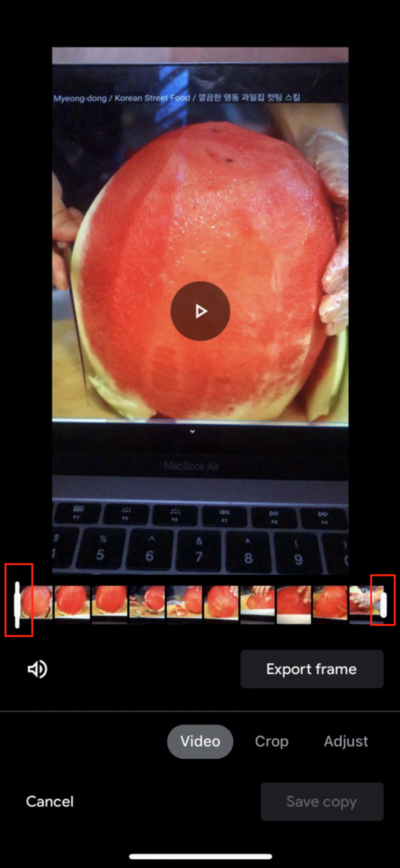Taking Picture from Video on iPhone and Android Using Google Photos