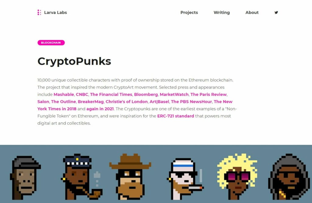 CryptoPunks 10 Biggest NFT Marketplaces in 2021