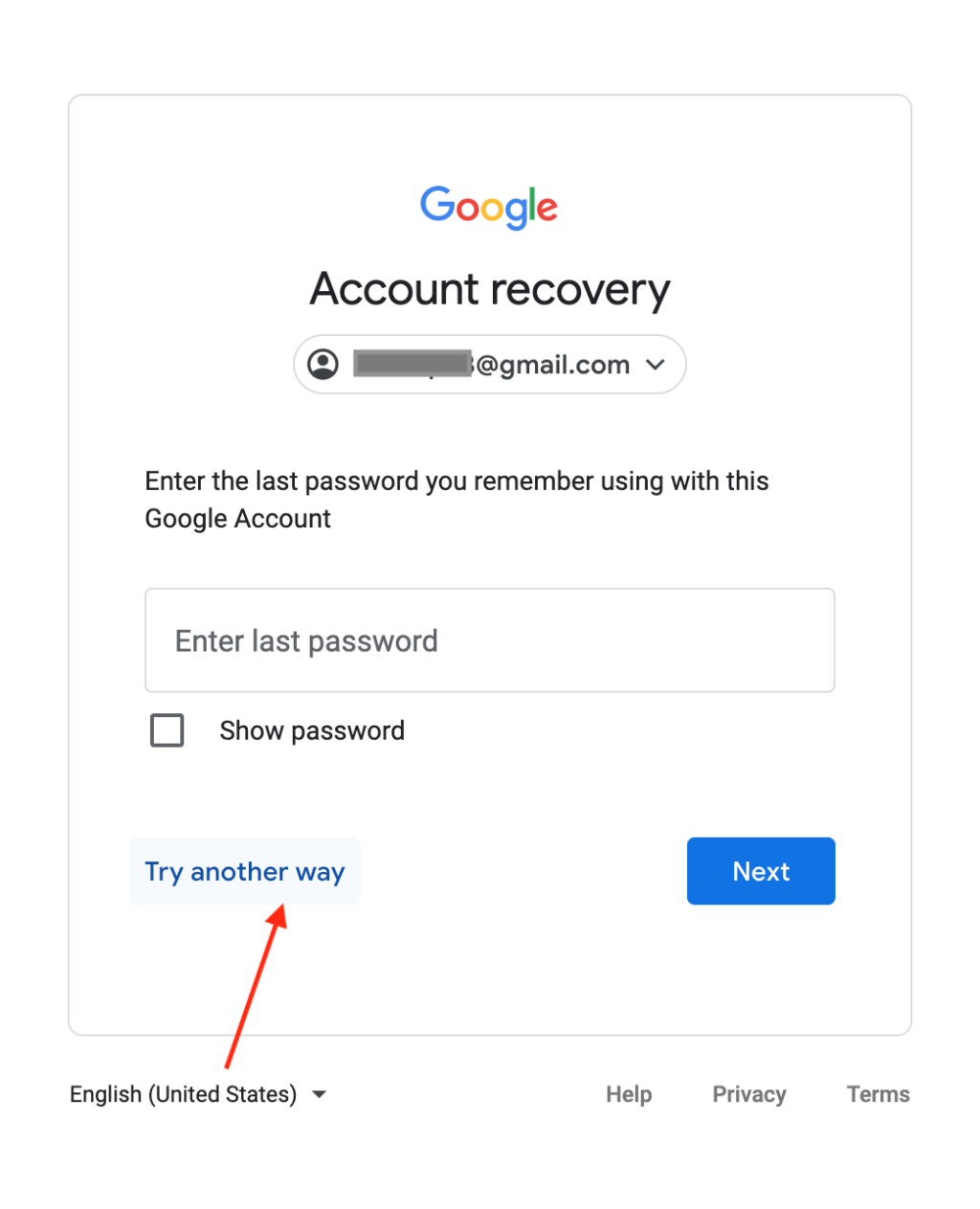 Recovery google Recovery