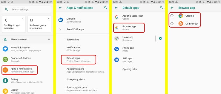 How To Change The Default Browser On An Android Smartphone