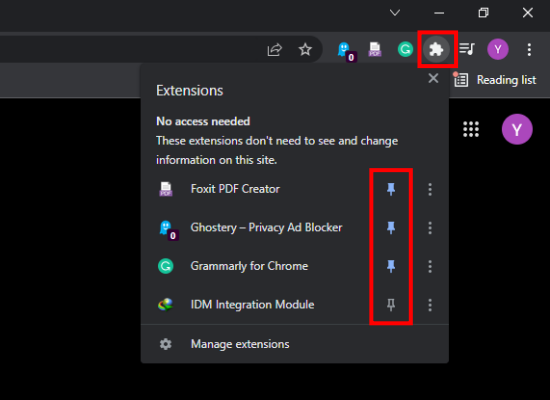 How To Pin Your Favorite Extensions In Chrome Using Windows