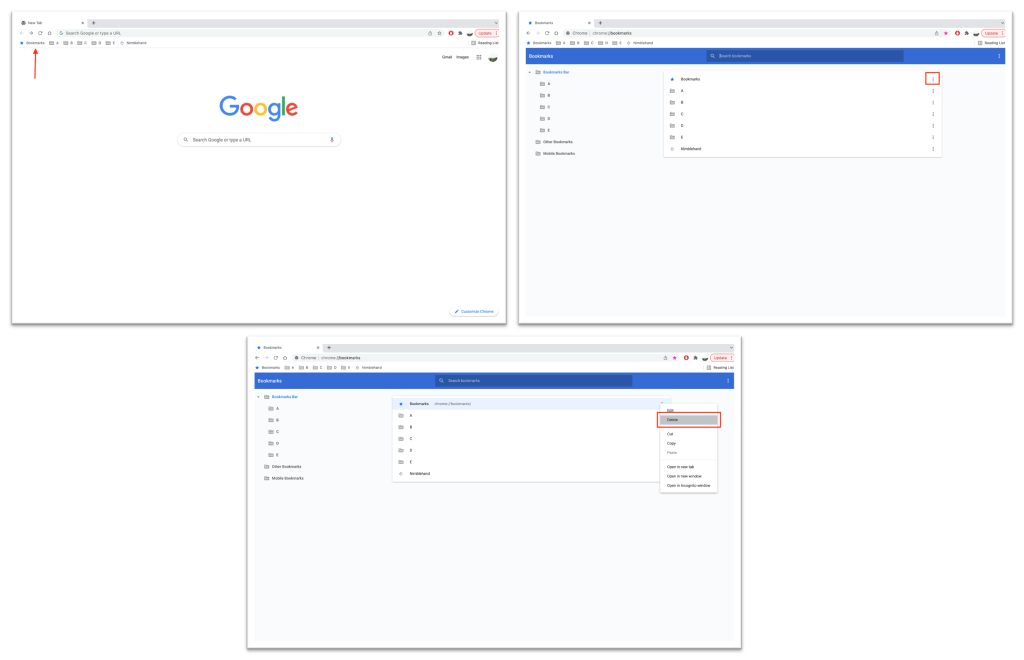 How to Delete Bookmarks You Saved in Chrome 1