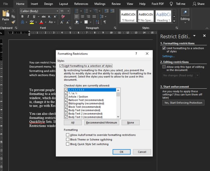 How to Protect Your Word Document from Being Edited