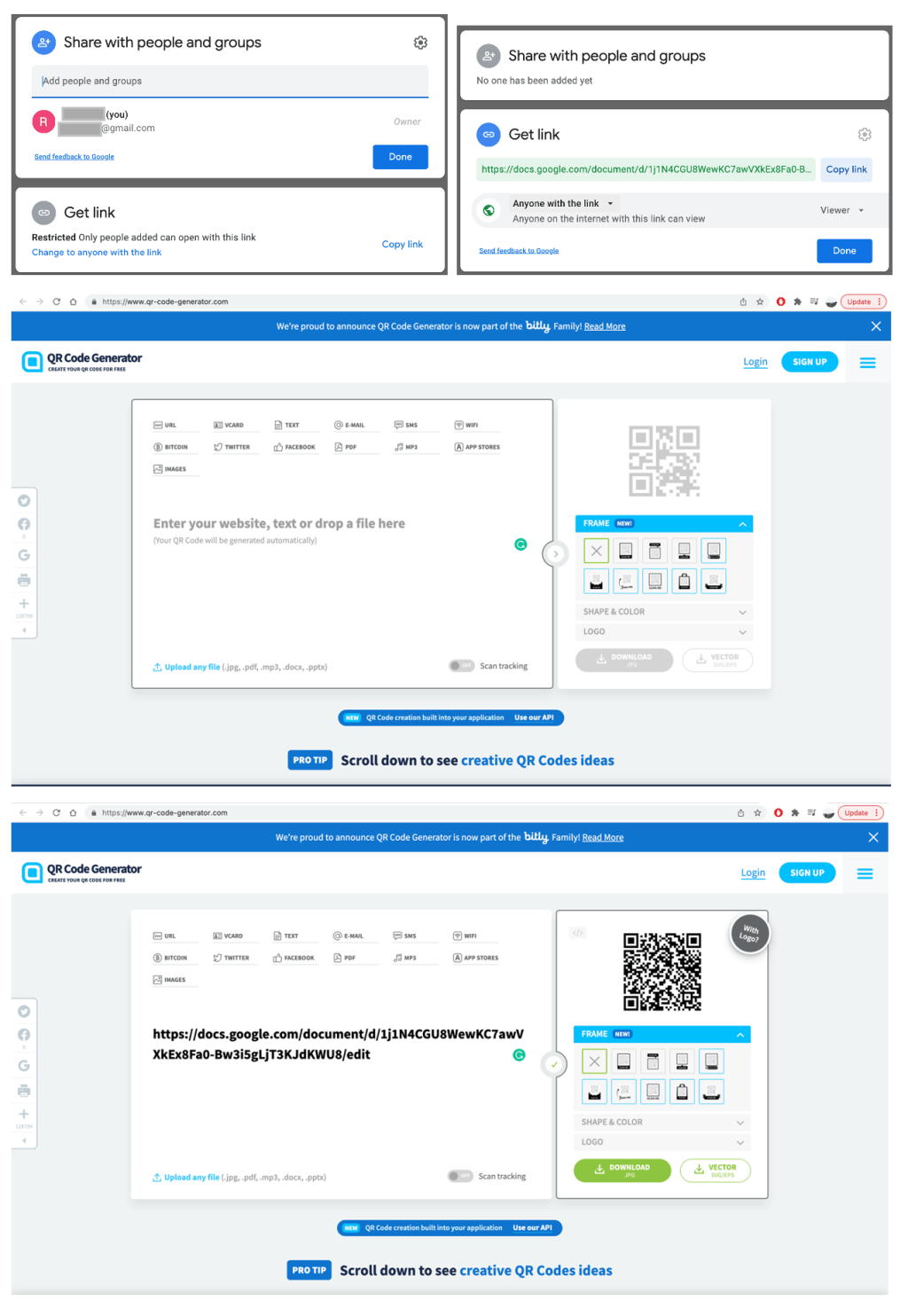 How to Make and Share a QR Code for Your Files on Google Docs