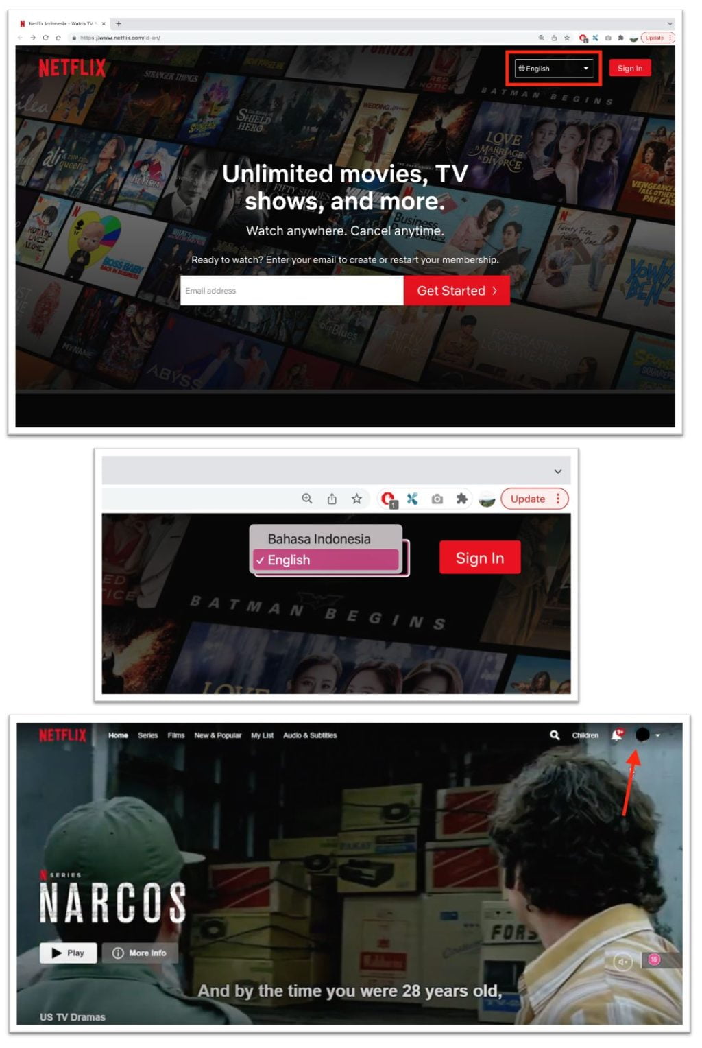 How to Change Language on Netflix using Web Browser