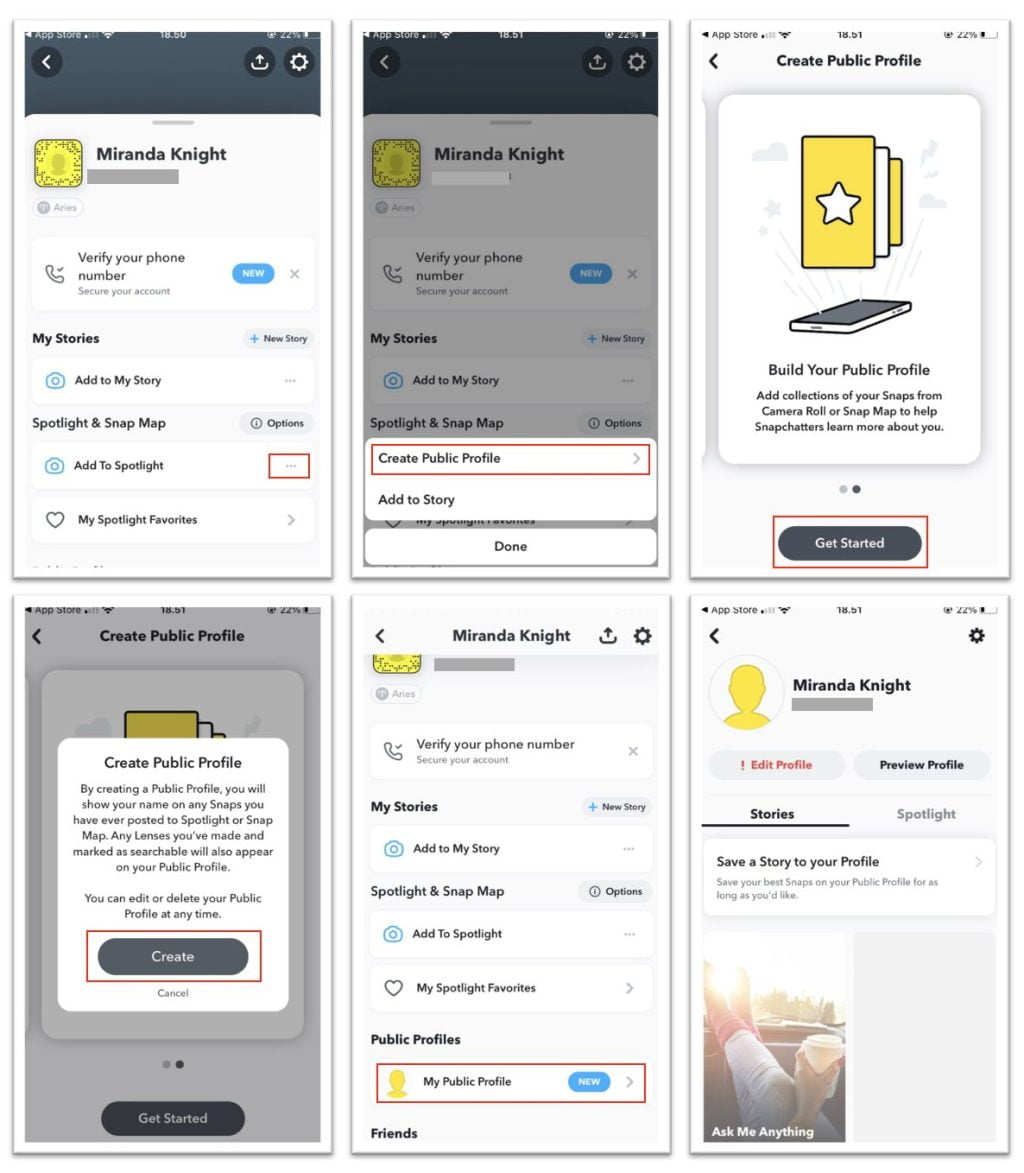 How to Create a Public Profile on Snapchat Account