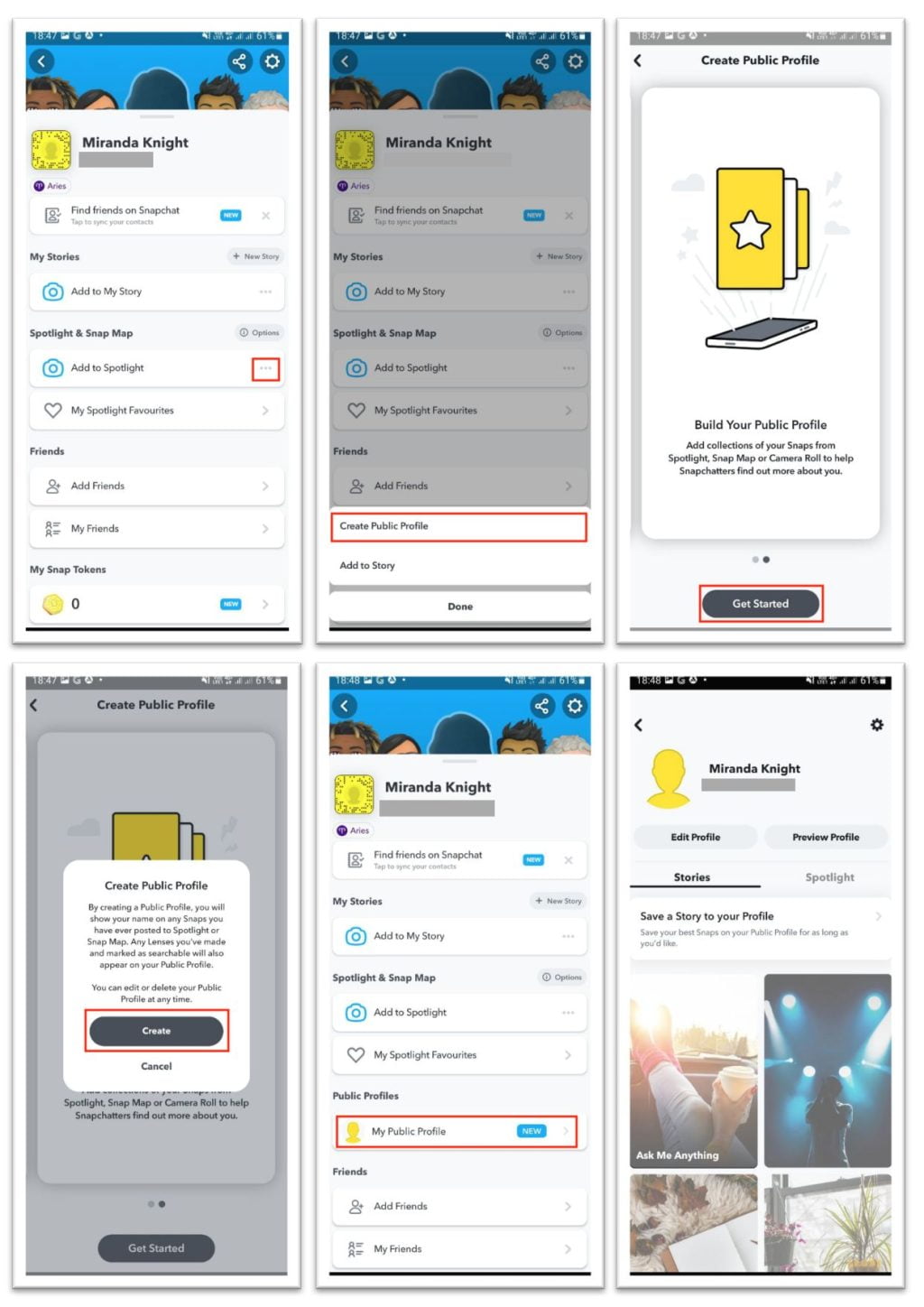 How to Create a Public Profile on Snapchat Account 2