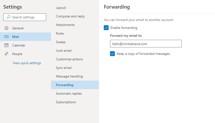 How To Automatically Forward Emails Using Outlook Web Service