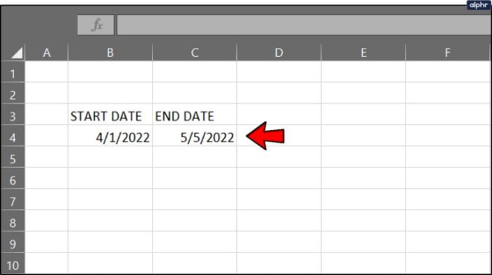How To Calculate Days Between Two Dates Using Excel