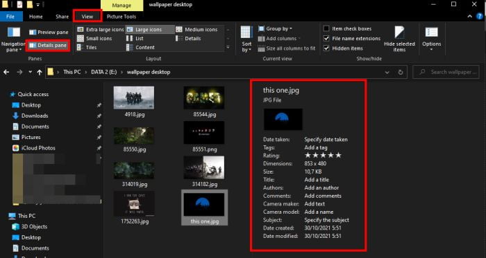 How to Show Details Pane or Preview in Windows Explorer
