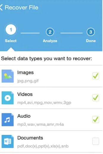 How to Recover Deleted Videos From Android Phone Internal Memory Without Root or Computer 4