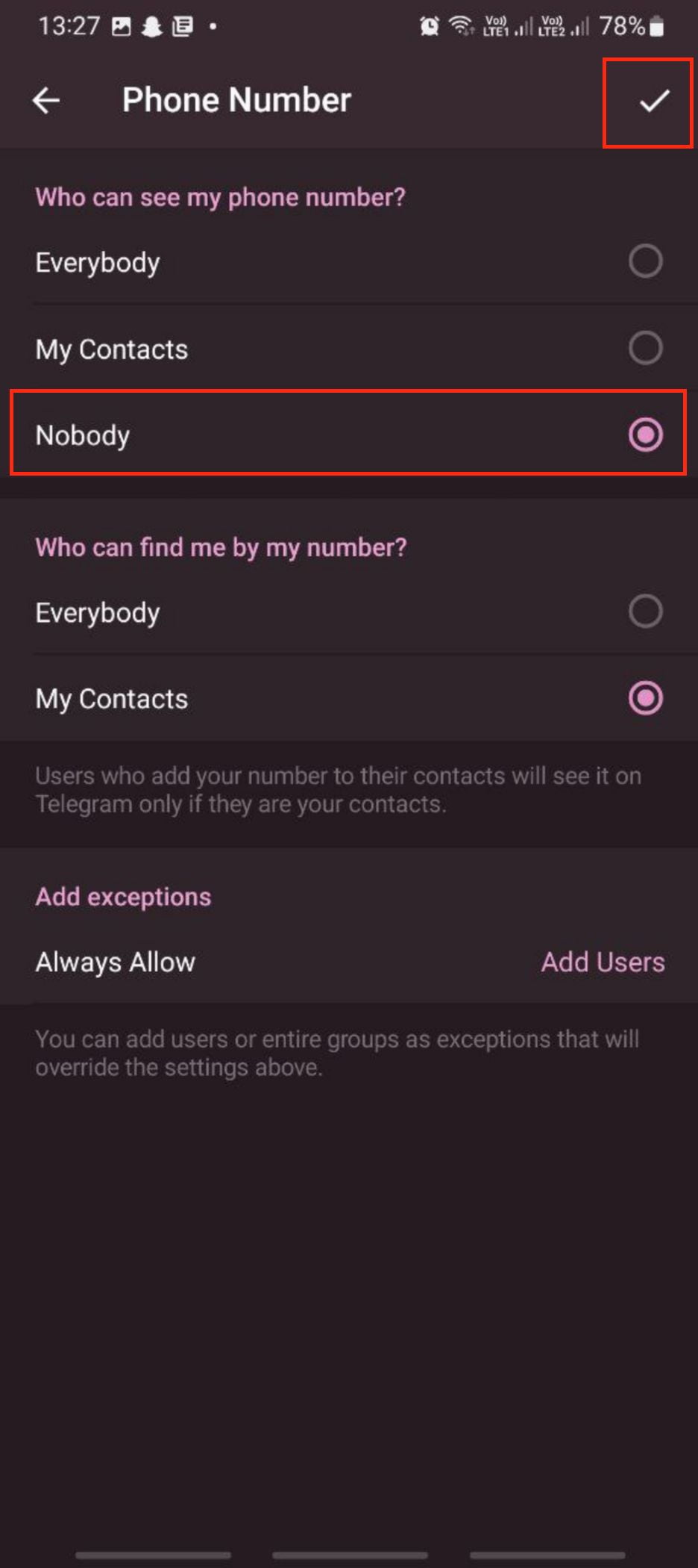 How to Hide Your Phone Number in Telegram