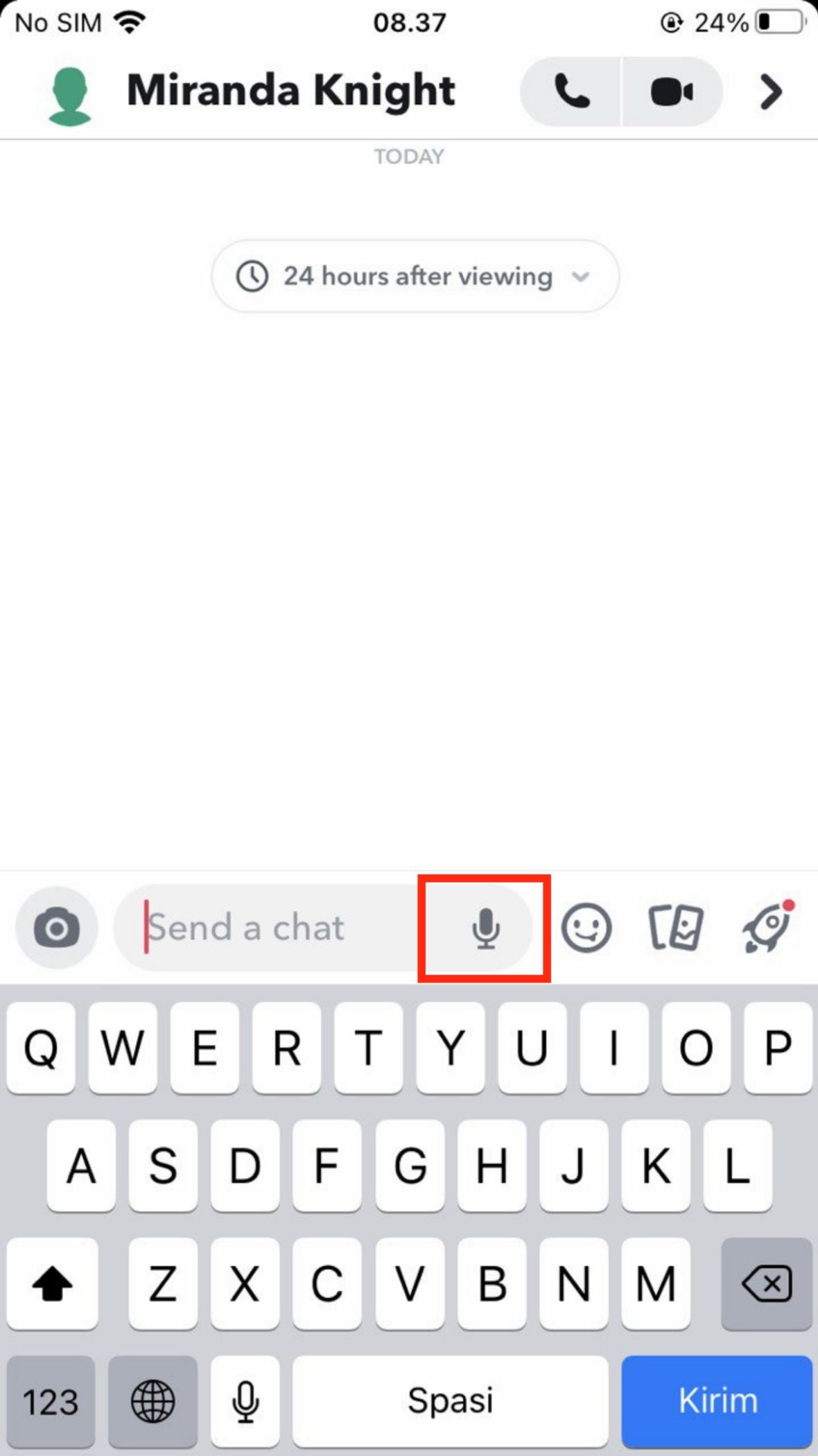 How to Send a Snapchat Voice Message Using iPhone