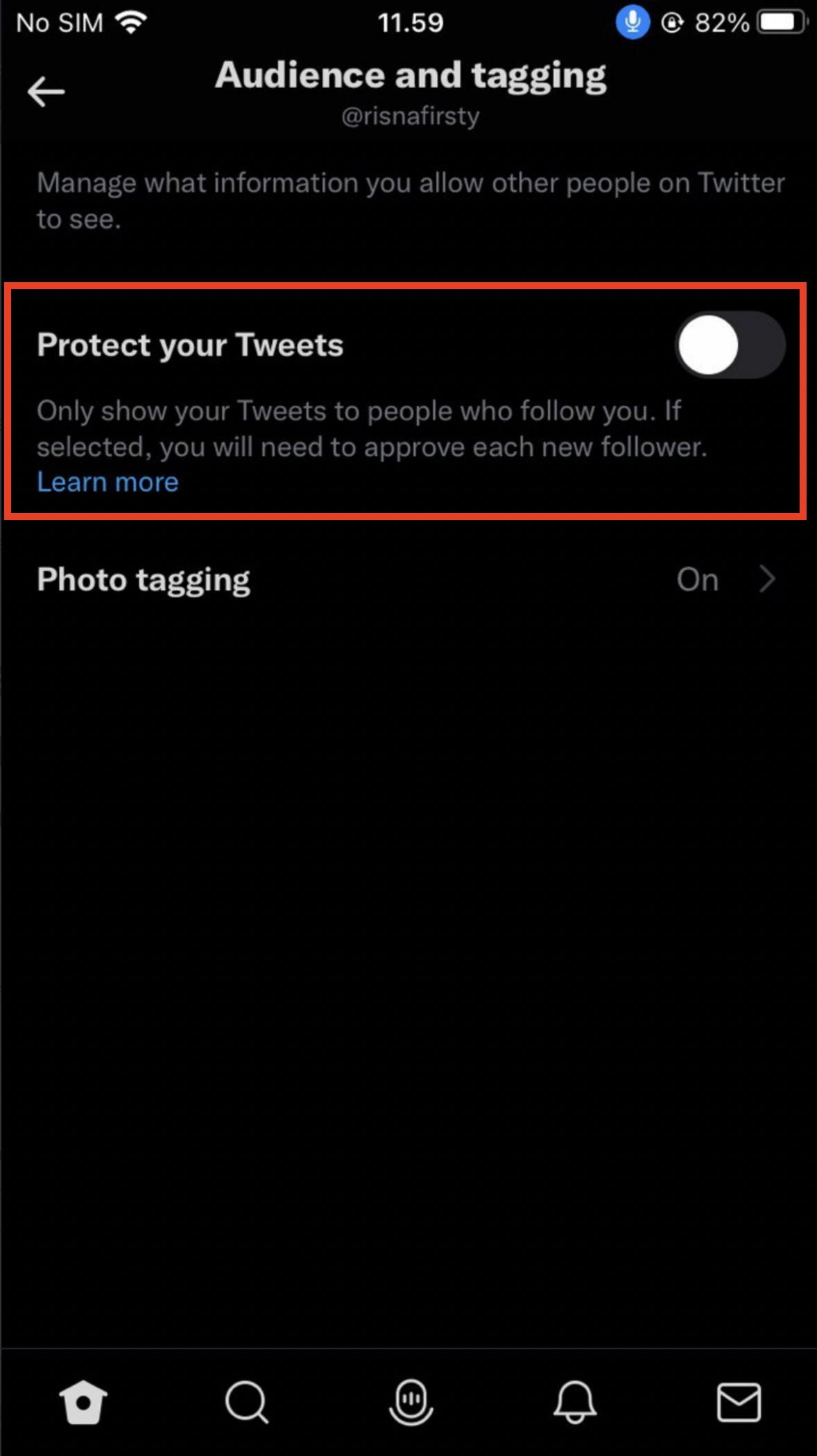 How to Make a Twitter Account Private using iPhone