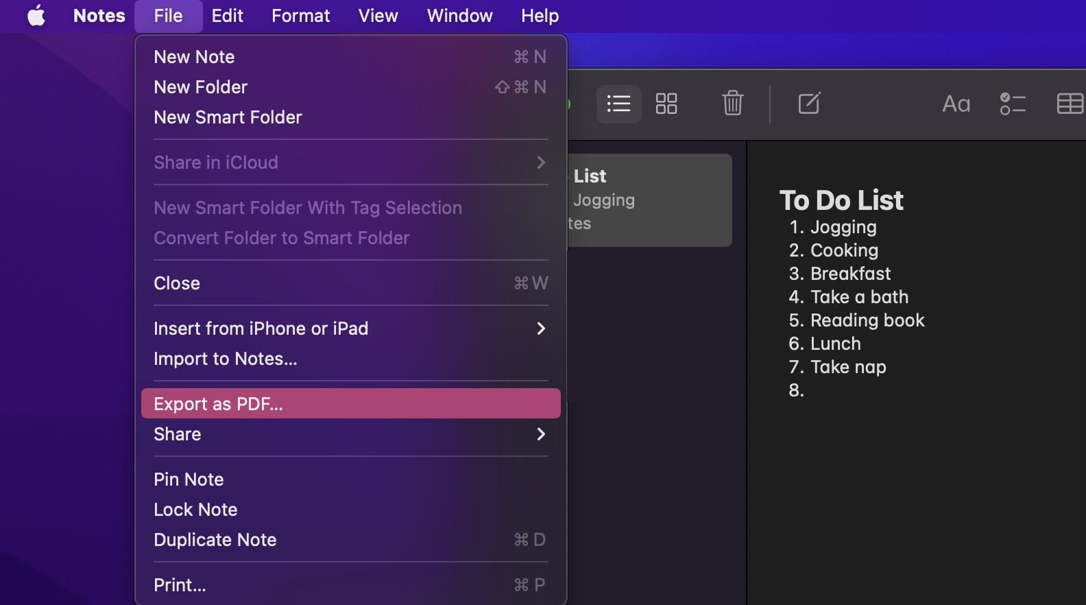 How to Export Your Apple Notes as PDF Files from MacBook