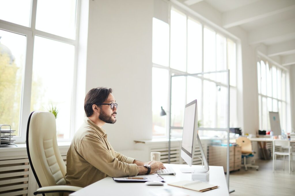 Coder using computer