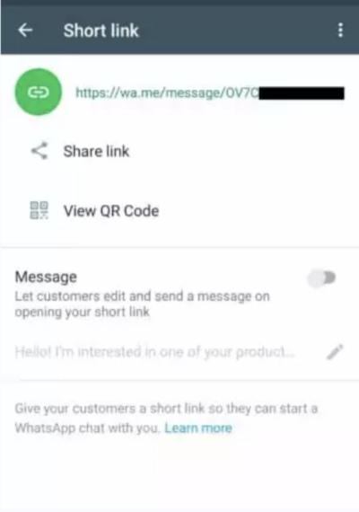 How to Make Short Link and Make Custom Text on WhatsApp Business